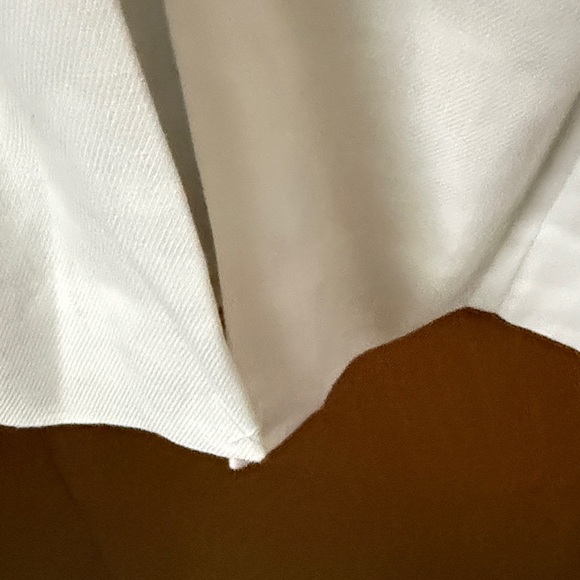 J Crew Executive Linen Blend Sleeveless White Sheath Dress w/Belt Sz 14 NWT - Picture 6 of 8